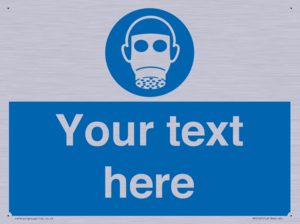 Custom Respirator Required Sign